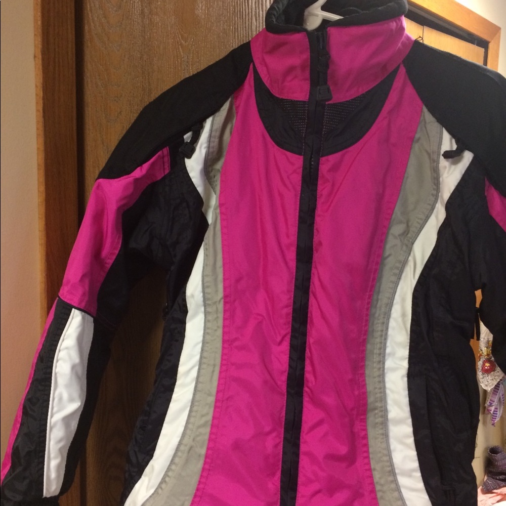 Striker 2-in-1 jacket hot pink and black XS